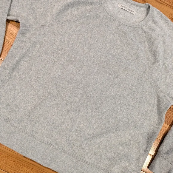 Outerknown Hightide Terry Sweatshirt Gray Women's Large L - Picture 2 of 11